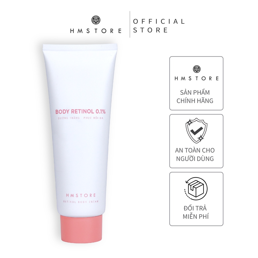 Kem Dưỡng Trắng &amp; Phục Hồi Da Sau Tái Tạo SPF 30 HM STORE - Retinol Body Cream 200g