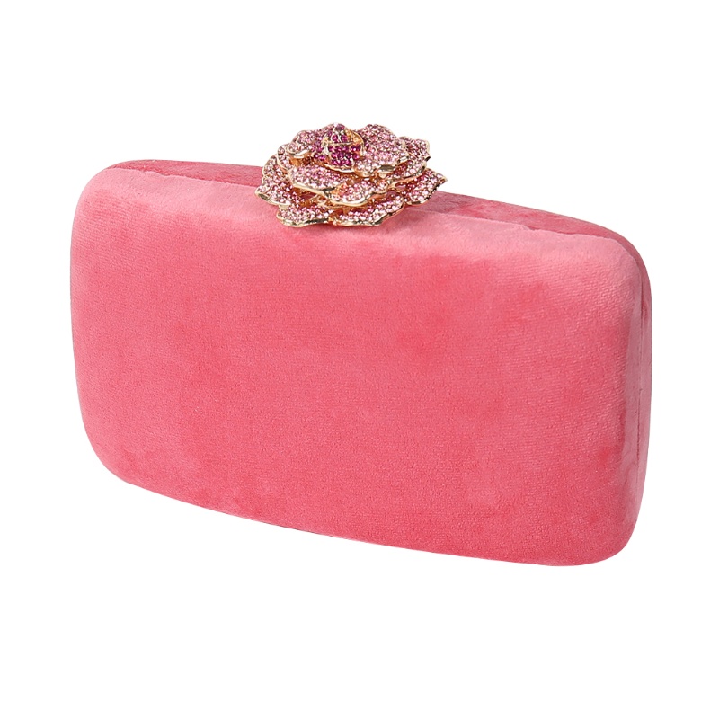 Ví Cầm Tay Có Khóa Họa Tiết Hoa Dành Cho Nữ