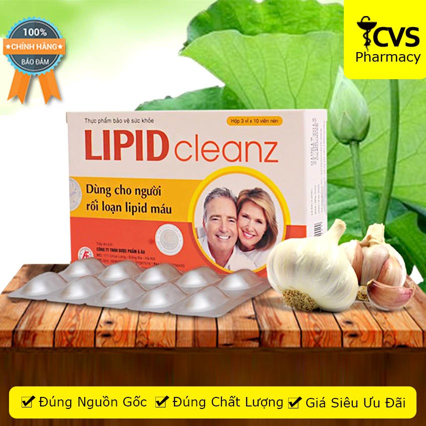 Lipidcleanz - Giải Pháp Hoàn Hảo Cho Người Rối Loạn Mỡ Máu Hộp 30 Viên Lipid Cleanz – cvspharmacy