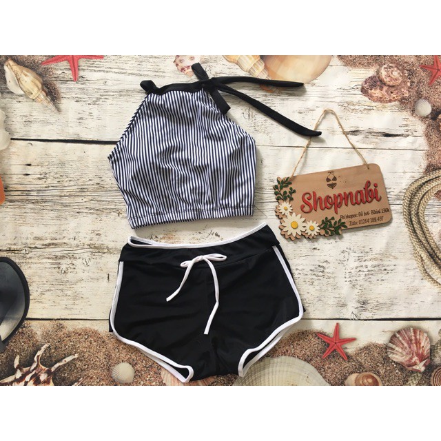 Giá sập sànĐồ bơi bikini áo sọc cột nơ cổSiêu HOT | BigBuy360 - bigbuy360.vn