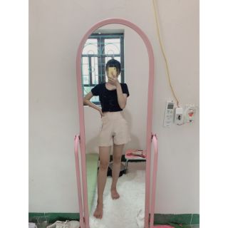 Quần short cạp cao