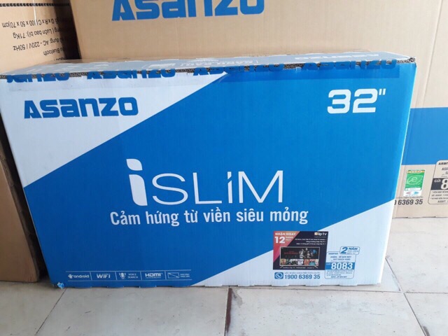 Tivi Smart Tv 32inch Asanzo wifi internet iSLIM