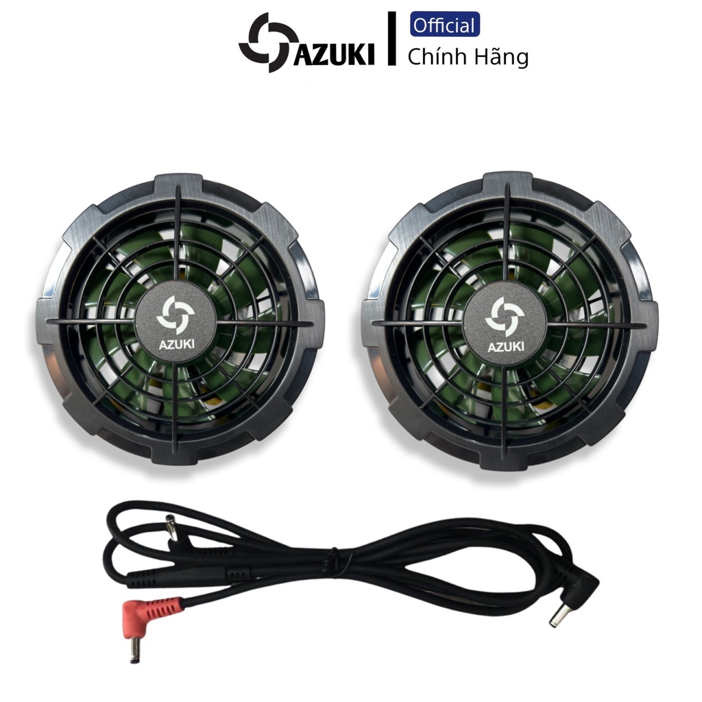 BỘ PHỤ KIỆN GẮN ÁO ĐIỀU HÒA AZUKI PRO 1 PIN + 2 QUẠT + 1 DÂY NỐI + 1 SẠC - HAKARA