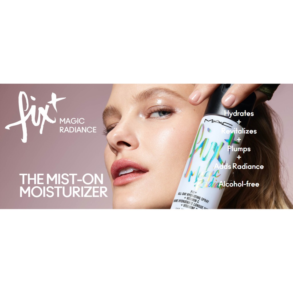 Xịt khóa trang điểm MAC Fix + Magic Radiance chứa dưỡng và Vitamin C | BigBuy360 - bigbuy360.vn