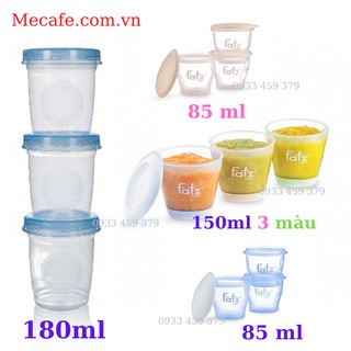 Bộ 12 cốc trữ thức ăn dặm/ trữ sữa đủ size - Made in Thái Lan