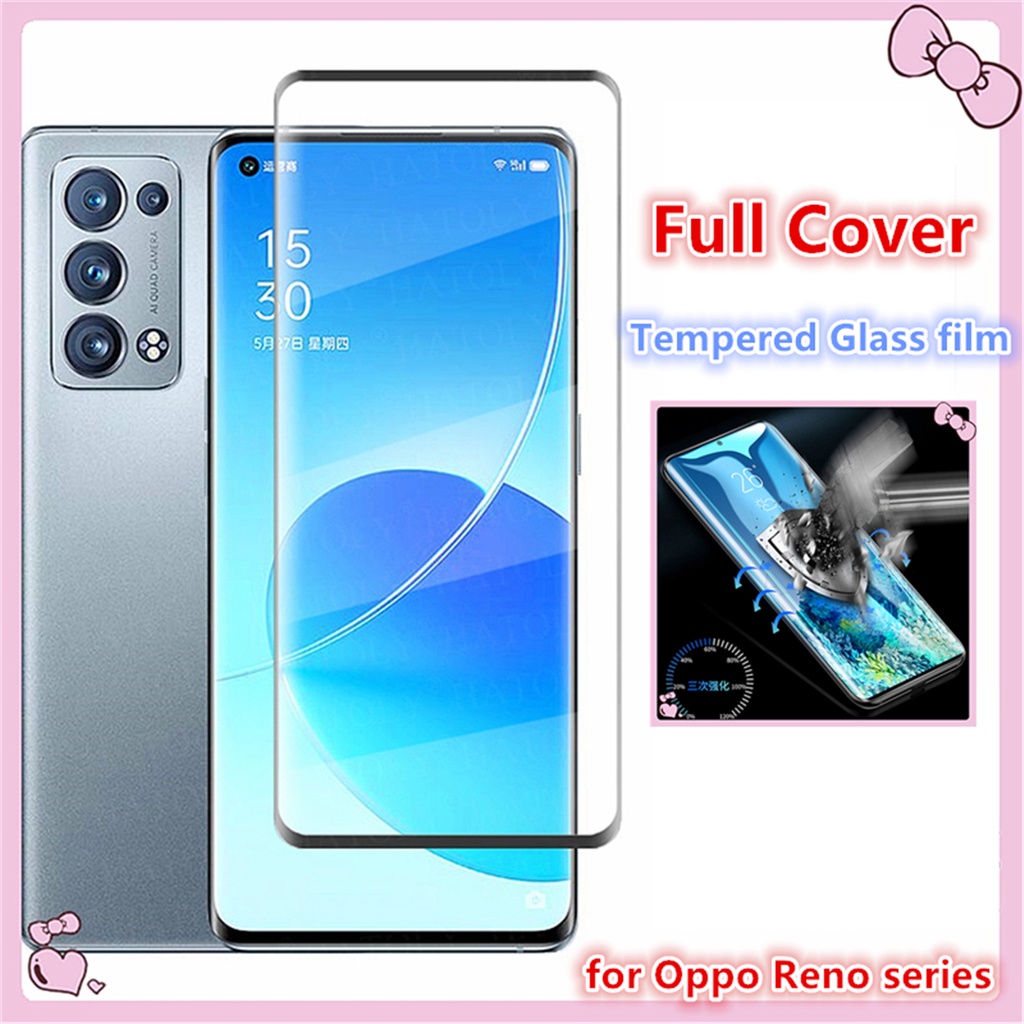 Kính Cường Lực Bảo Vệ Toàn Màn Hình Cho Oppo Reno6 Reno5 Reno4 Pro Plus Reno 6pro 5pro 5Promax 4pro Reno6pro Reno5pro Reno4pro