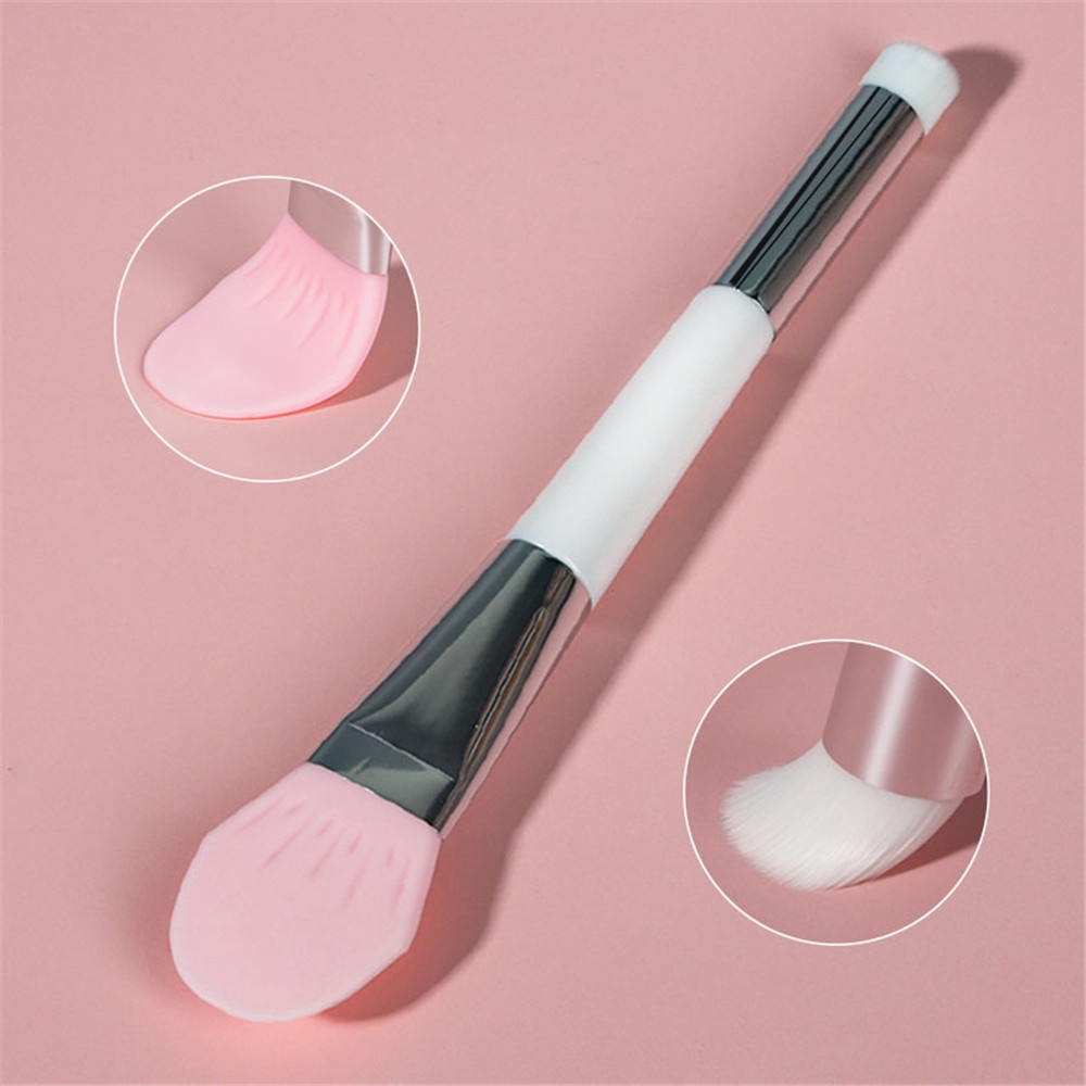 [Hàng mới về] Cọ silicon hai đầu lông mềm dùng đắp mặt nạ cao cấp tiện dụng DIY