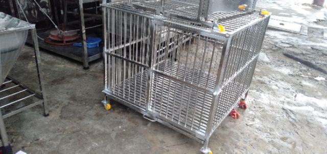 Chuồng chó inox 100*100*106 SHIP HỎA TỐC TPHCM
