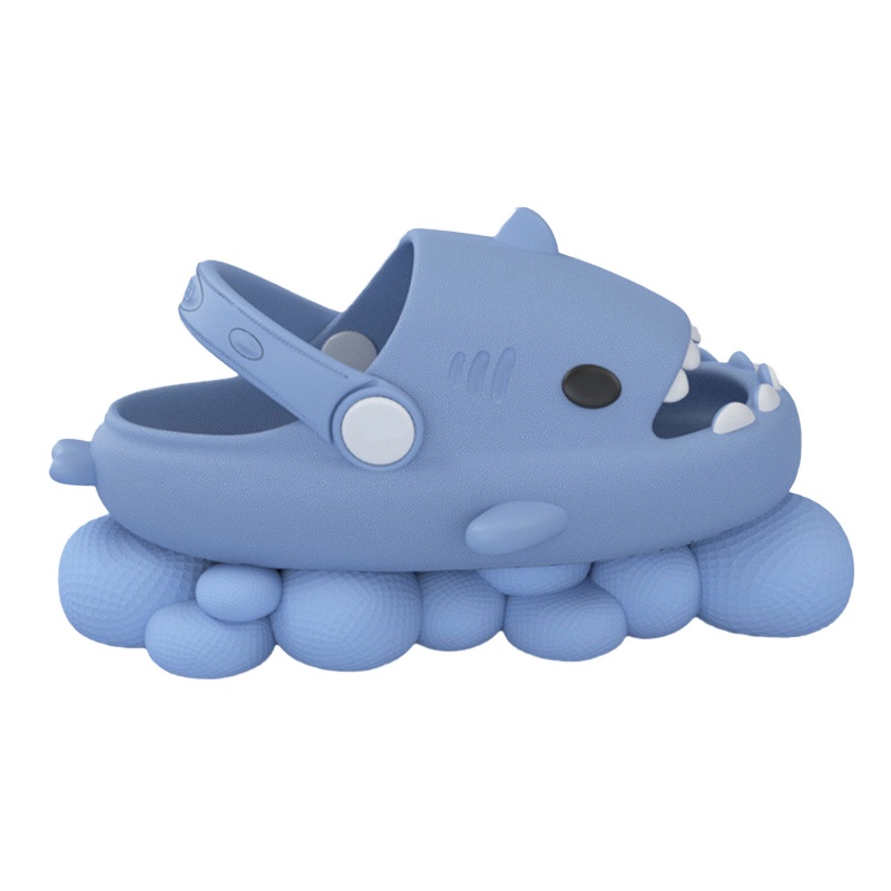 Xăng đan Đế Dày Chống Trượt Thoải Mái Họa Tiết Cá Mập Hoạt Hình Dành Cho Bé Trai Gái