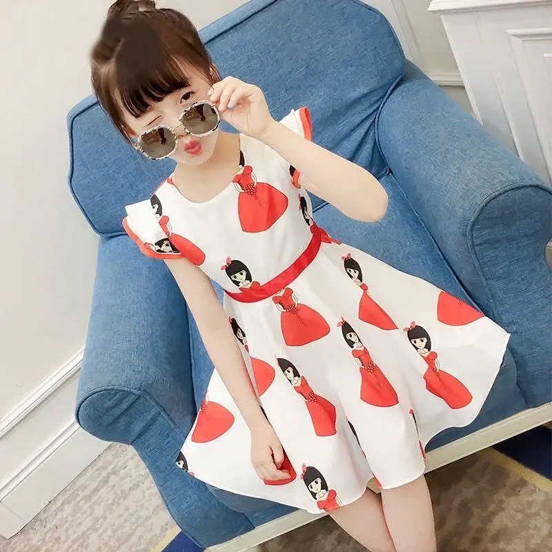 Áo Thun Kiểu Công Chúa Xinh Xắn Thời Trang Cho Bé Gái Từ 3 Đến 4 Đến 5-6 Đến 7 Đến 8 Đến 9-10 Đến 11 Đến 12 Tuổi
