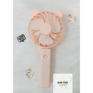 QUẠT CẦM TAY MINI MÀU PASTEL (SẠC ĐIỆN CỔNG USB)