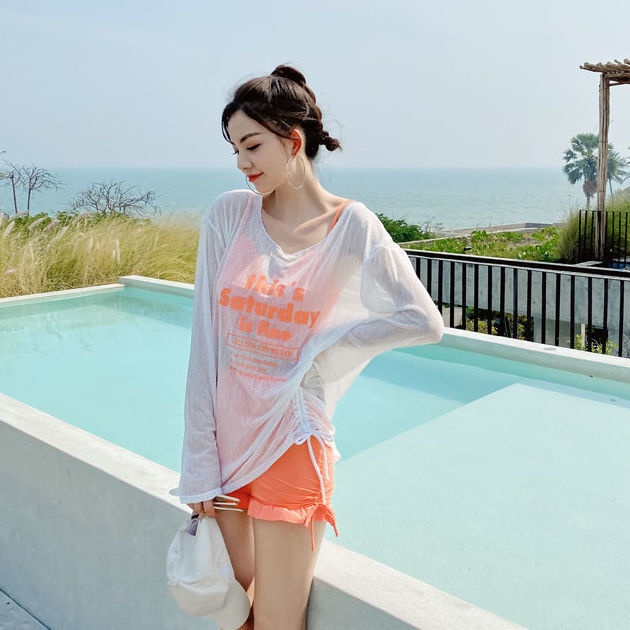 Bộ Đồ Bơi Ba Mảnh Tay Dài Che Phủ Bụng Chống Nắng Dành Cho Nữ 2021 | BigBuy360 - bigbuy360.vn