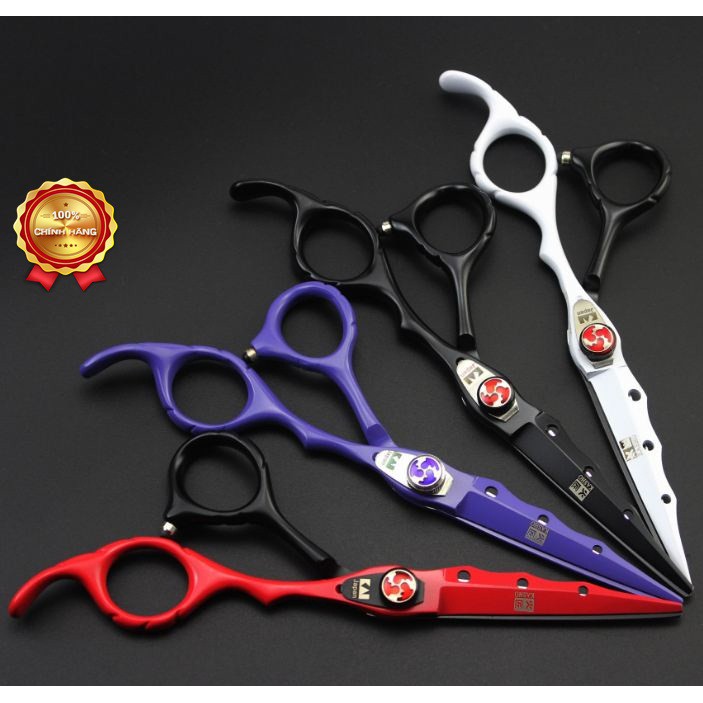 Bộ kéo cắt tóc kasho ha 03 đen (mua cặp tặng bao da, chỉnh kéo, lược toni guy)
