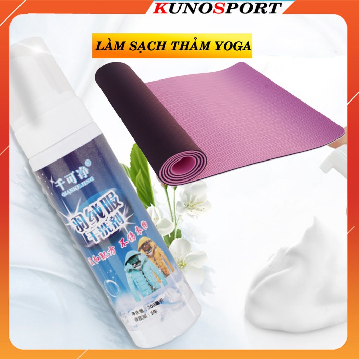 Chai xịt giặt khô vệ Sinh làm sạch thảm tập gym yoga 200ml tặng kèm bàn trải