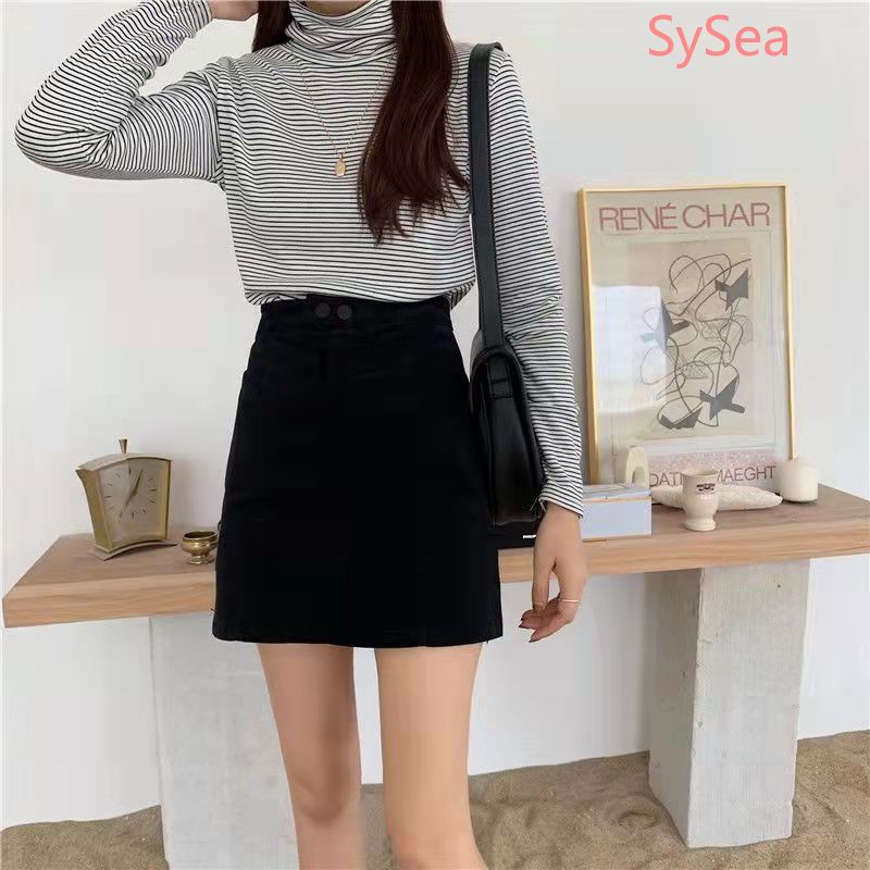 Chân váy chữ a lưng cao thời trang mùa xuân dành cho nữ