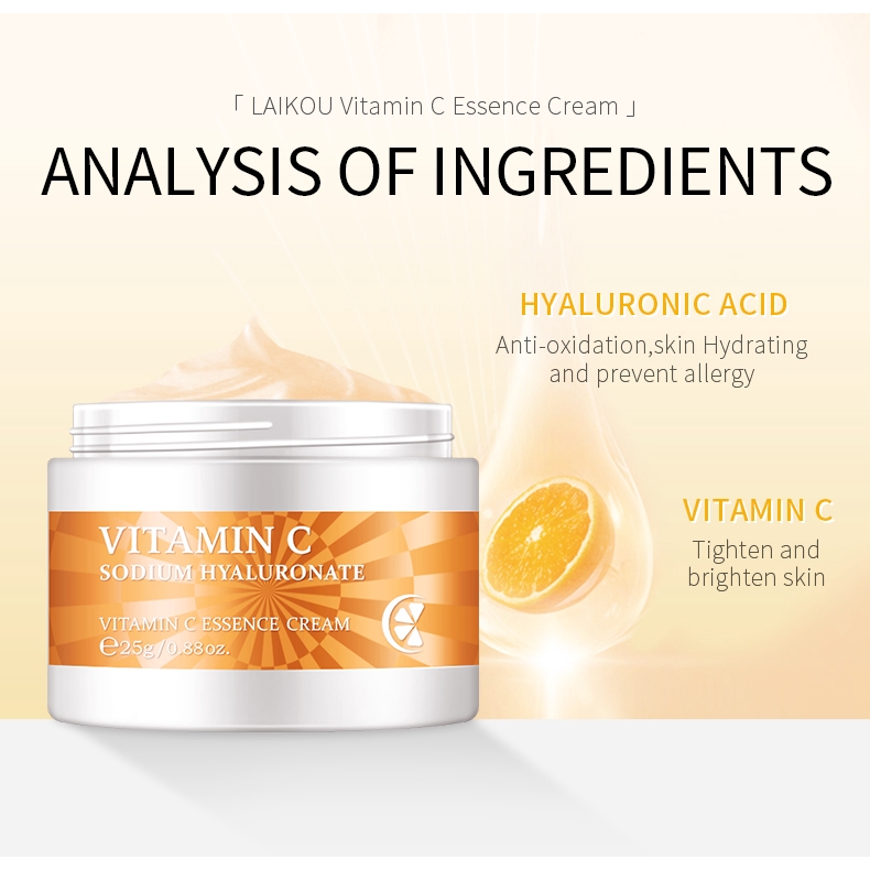 Bộ Serum LAIKOU Vitamin C dưỡng trắng sáng da tẩy vết sạm/tàn nhang/ thâm + kem dưỡng làm trắng sáng da vitamin C | BigBuy360 - bigbuy360.vn