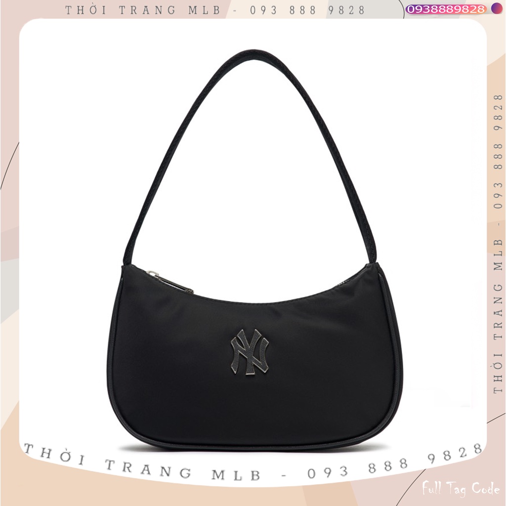 MLB - Túi NY Logo Hobo Design Bag Black B4603 | Full Tag Code