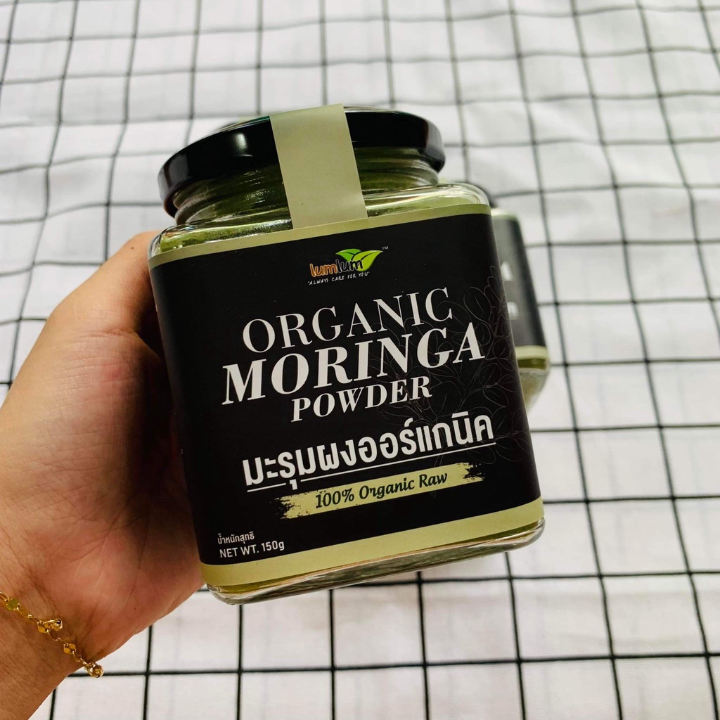 [150g][Date 10.2023] Bột chùm ngây hữu cơ Lumlum Organic Moringa Powder