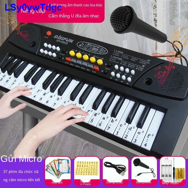 Đồ chơi trẻ em piano điện tử cho bé gái 1-12 tuổi có micro đa chức năng Giới thiệu <