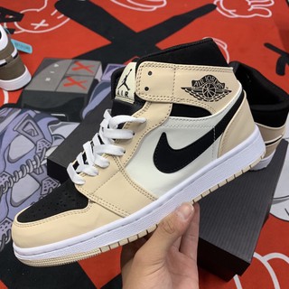 (Ảnh thật + video) Giày thể thao sneaker cao cổ vàng nhạt