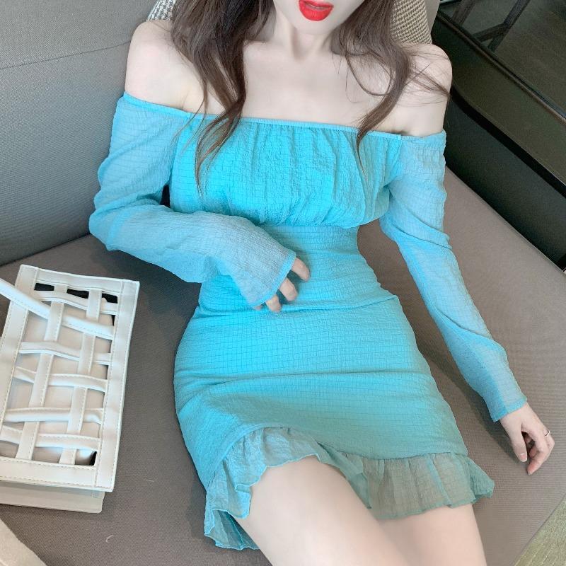Đầm Midi Trễ Vai Thời Trang Mùa Hè Quyến Rũ Cho Nữ