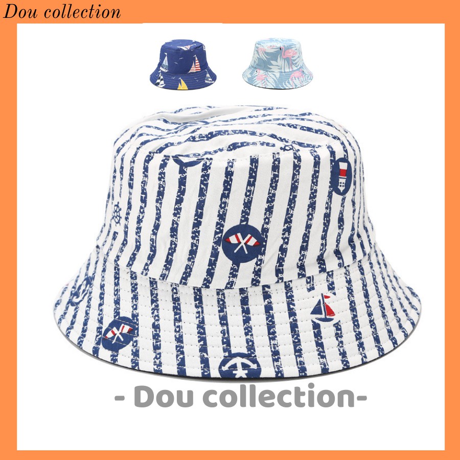 [Nowship2h] Mũ Nón Bucket Vành Ngắn Hai Mặt Cao Cấp Họa Tiết  Hottrend Thời Trang Thu Đông - Mã NV023