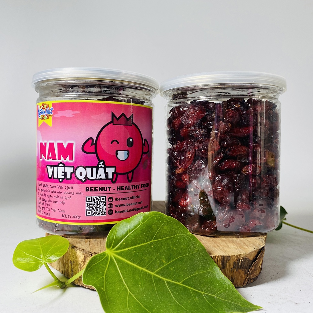 [Mã GROSALE1 giảm 8% đơn 500K] Nam việt quất sấy khô 500g, Cranberry không đường Ăn vặt mẹ bầu - Trái cây sấy BeeNut