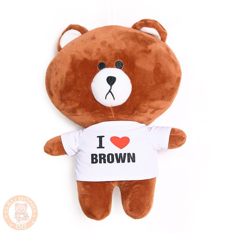 Gấu bông Brown cao size 40cm đáng yêu nghộ nghĩnh (Tặng kèm áo gấu)