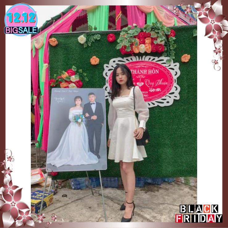 Đầm trắng xòe tay phồng dễ thương Babe Dress | BigBuy360 - bigbuy360.vn