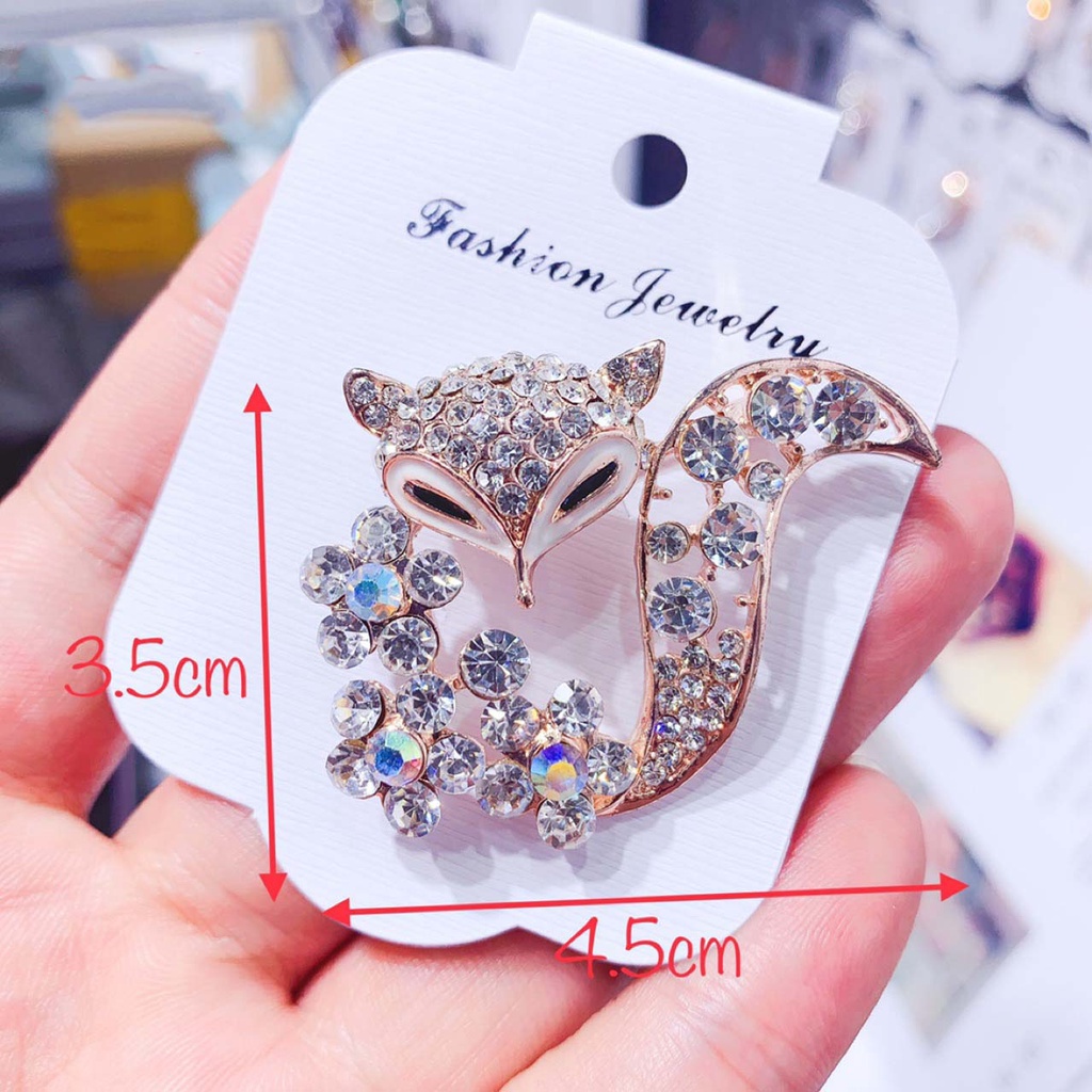Ghim Cài Áo Đính Đá Thiết Kế Sáng Tạo Thời Trang