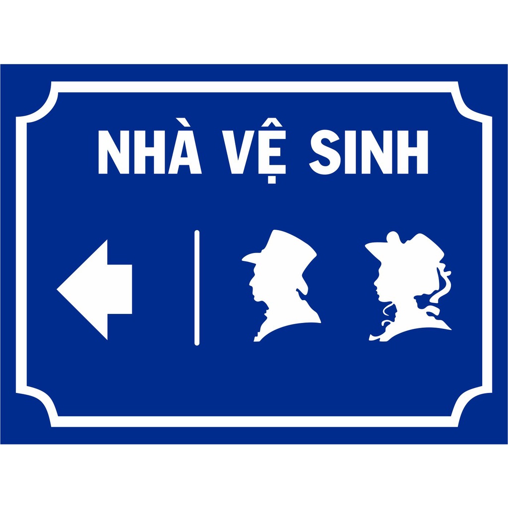 Bảng chỉ dẫn nhà vệ sinh