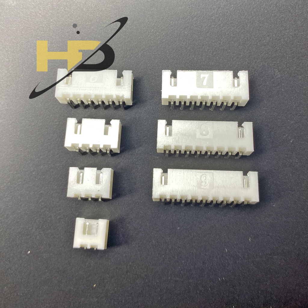 Set 30 Chiếc Đầu Nối Header XH2.54mm Đực Cong XH2.54 Các Loại 2AW 3AW 4AW ... 8AW 9AW