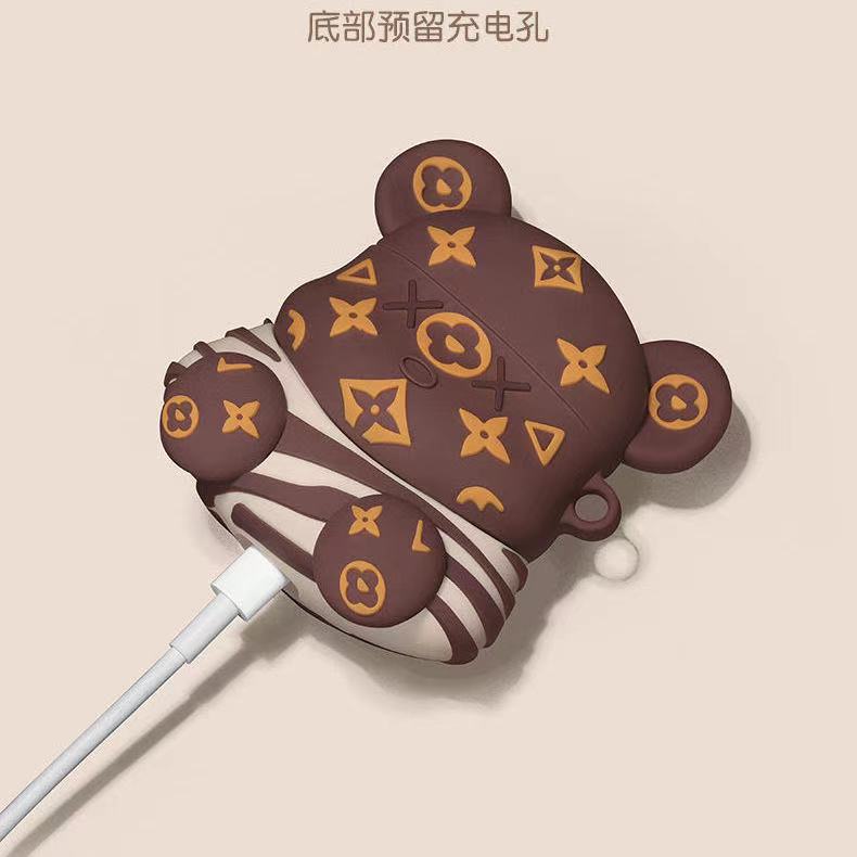 Vỏ bảo vệ hộp sạc tai nghe Airpods 1/2/Pro hình 3D dễ thương