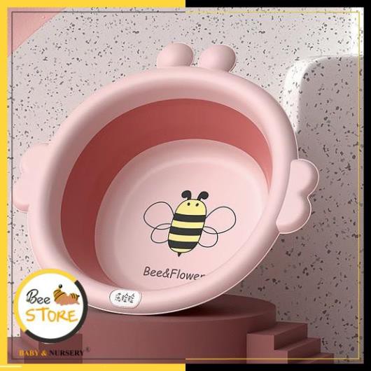 [MỞ KHO SỈ BÁN LẺ] Chậu rửa mặt gấp gọn hình con ong cho bé