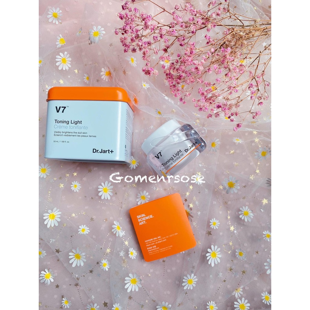 Kem Dưỡng Trắng Da,Tái Tạo Da V7 Toning Light DR.JART Hàn Quốc 50ml
