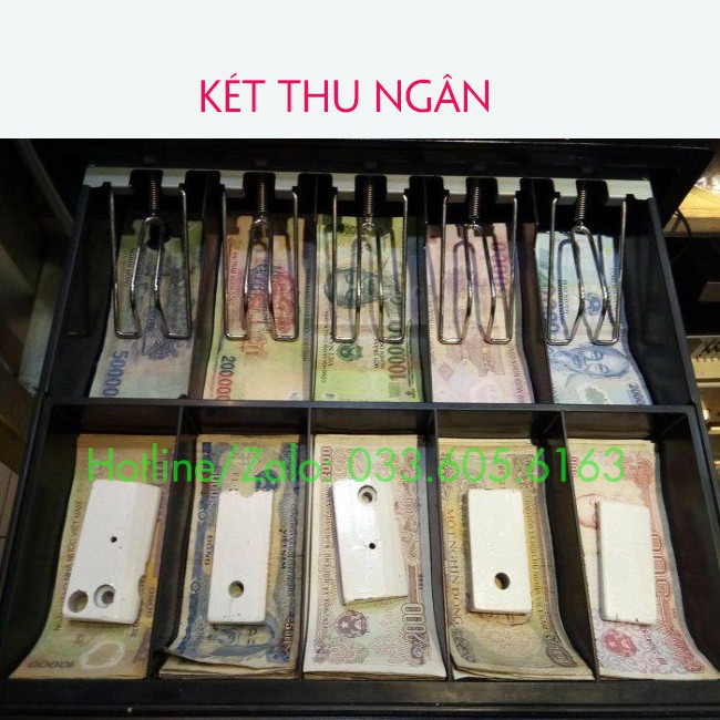 Ngăn kéo đựng tiền 10 Ngăn - Két đựng tiền thu ngân - Chất Liệu Thép Cao Cấp Sơn Tĩnh Điện Bền Đẹp - Dụng cụ pha chế TV