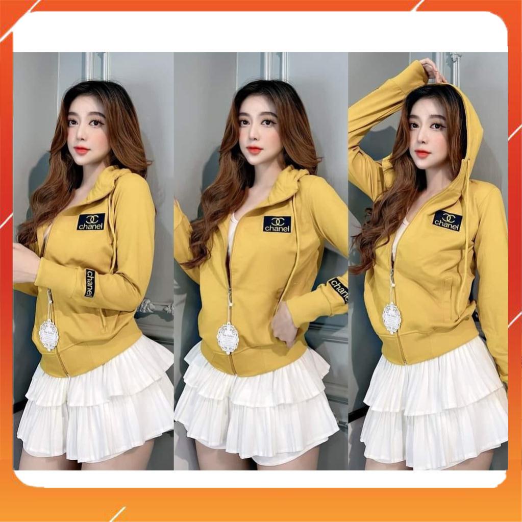 Áo Khoác da cá  dài Nữ Chống Nắng Logo thêu CN 💟