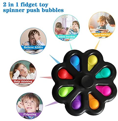 Con Quay Đồ Chơi Fidget Spinner Bằng Silicon Giúp Giảm Stress