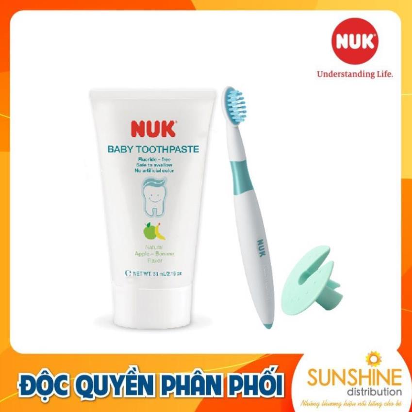 Bộ bàn chải và kem đánh răng NUK ( 3-16 tháng ) - 𝗦𝗮𝗺𝗯𝗮𝗯𝘆_𝗢𝗳𝗳𝗶𝗰𝗶𝗮𝗹