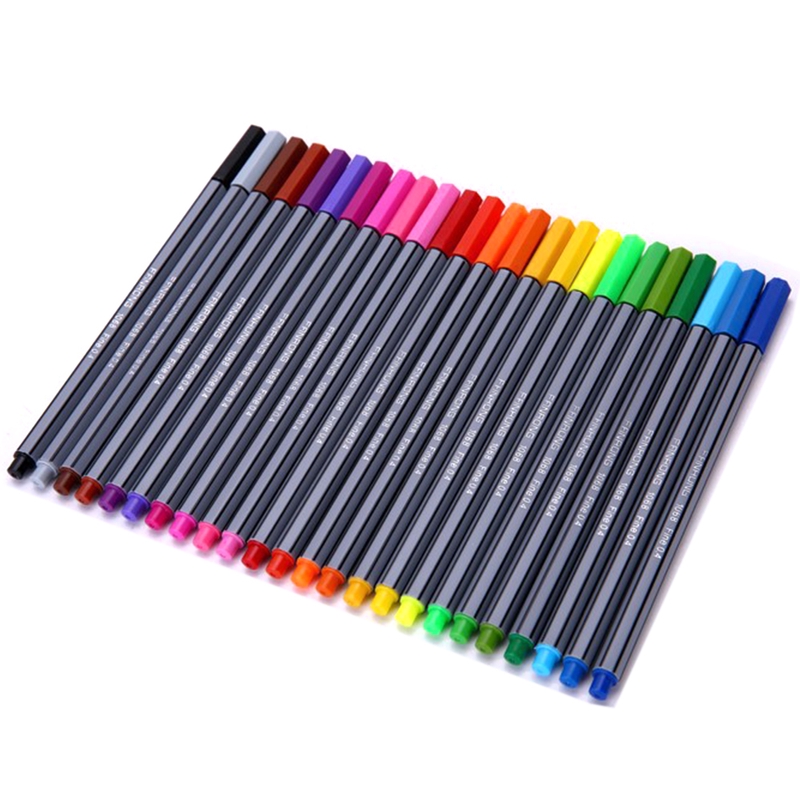 Bút màu nước ngòi 0.4mm gồm 24 màu