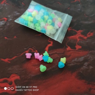 Núm Silicon giữ kim xăm ( 1 túi / 100 cái )