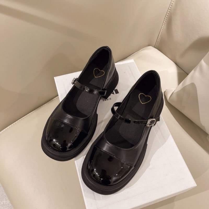Giầy búp bê lobita đế 2cm da bóng siêu xinh mã 28