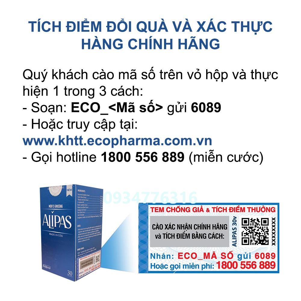 Viên uống ALIPAS tăng cường sinh lý nam (30 viên)