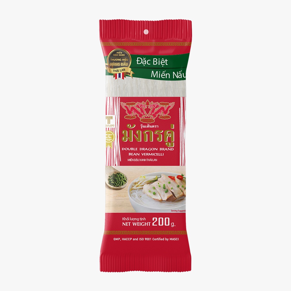 Miến Thái đậu xanh Song Long (sợi nhỡ) 200g