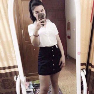 Áo sơ mi nữ cộc tay ko nhăn