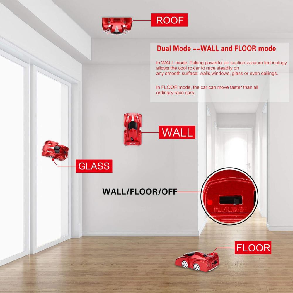 Xe điều khiển từ xa ô tô leo tường