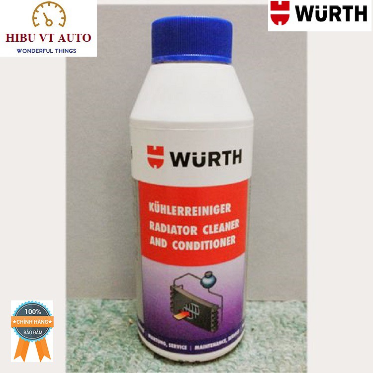 Vệ sinh két nước làm mát động cơ Wurth Radiator Cleaner 250ml 05861510250