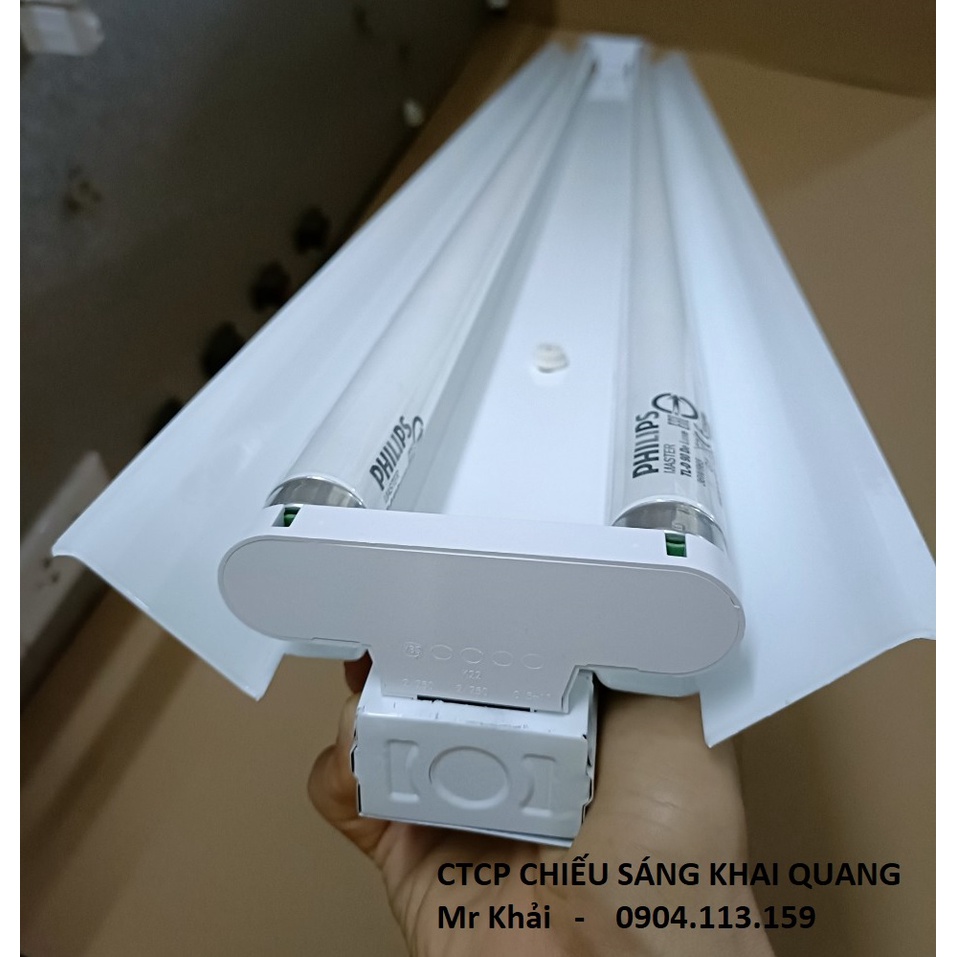 (SALE) Bộ đèn so màu D65 Philips 2x36W chao phản quang sơn tĩnh điện