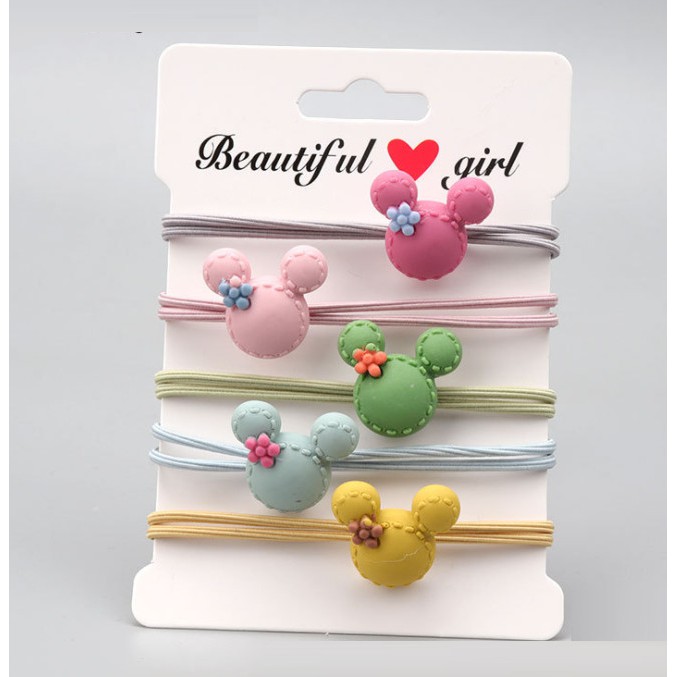 Combo 10 Thun Cột Tóc Chuột Hoe Xinh Xắn