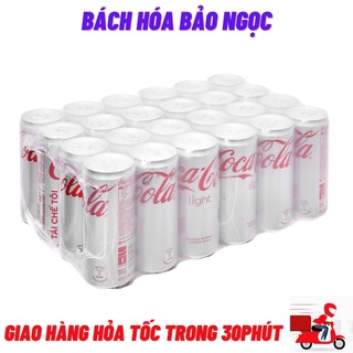 Thùng Coca - Cola Không Đường Lon Cao